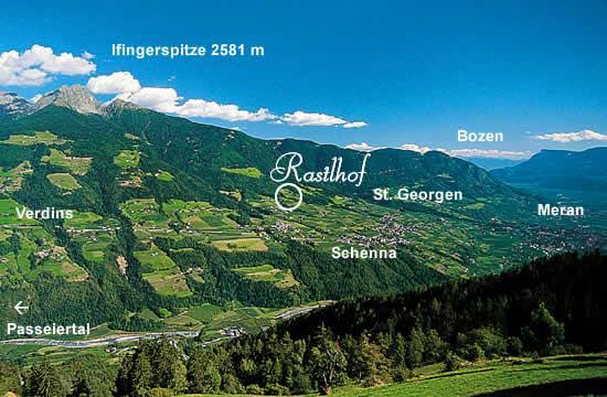 Gasthof Rastlhof Hotel Schenna Exterior photo